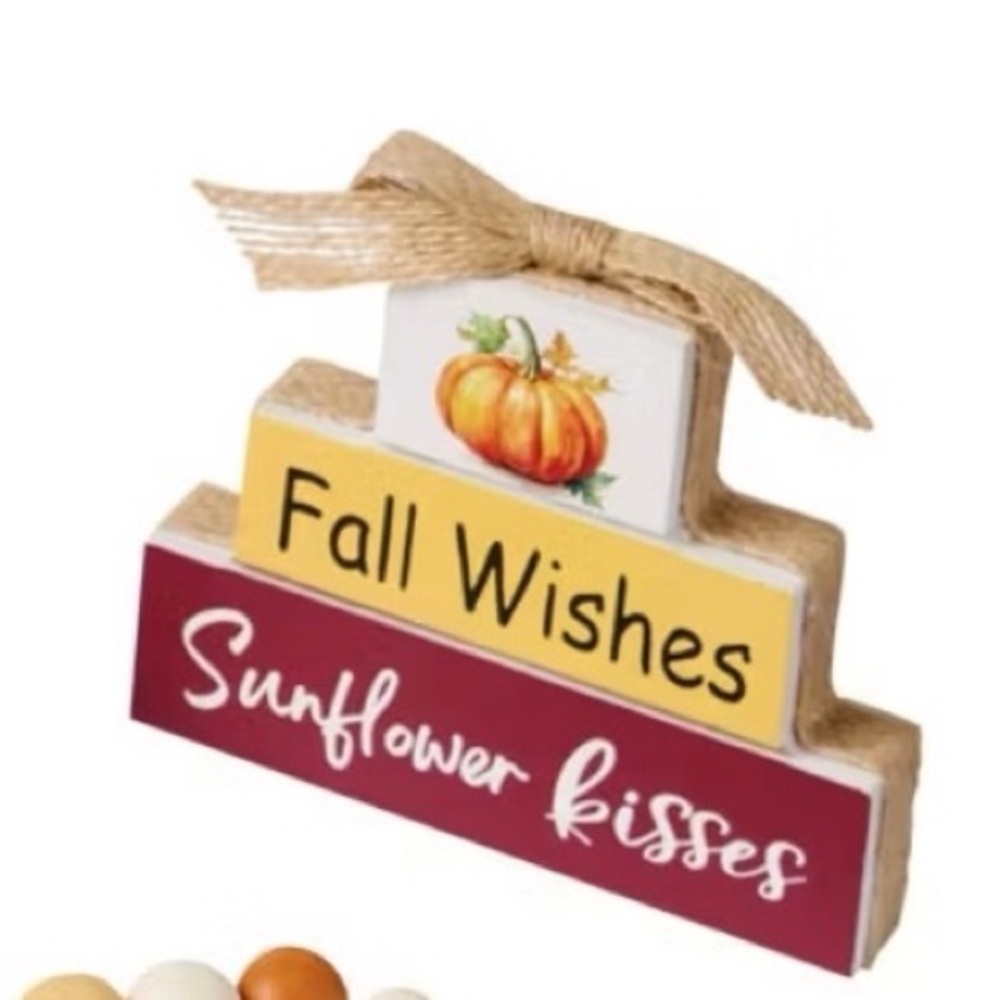 Charming Holiday Seasonal Fall Decor Set for Display NWT - Picture 5 of 8